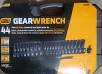 Gearwrench 84916N 44 Pc. 3/8" Dr Point Sae/metric Std & Deep Impact Set New!. Fixed Price $114.99.