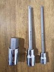 Matco Bits 1/2 " Drive 19MM Hex Bit, 10MM Triple Square 3/8 6MM Ball. Fixed Price $35.00.