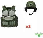 Tactical Gear Vest Helmet Green/white Lot Valaverse Action Force 1:12 Gi Joe. Fixed Price $15.88.