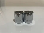 Set Of Two Wright 3/8 Drive 11/16 Point Socket 3122 Usa Vintage Sae. Fixed Price $6.00.