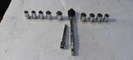 Crescent 1/2" Drive 72 Tooth Quick Release Teardrop Ratchet, 5" Ext. + 9 Sockets. Fixed Price $14.99.