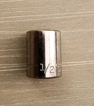 Craftsman Usa 1/2" Socket 6 Point 1/4" Drive Inverted G2 43499. Fixed Price $10.00.