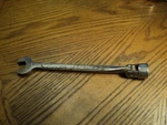 Vintage Mastercraft 3/4" Combination Swivel Socket Wrench Tool 9-7/8" Long. Fixed Price $15.99.