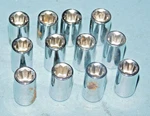 Lot Of 12 - 1/4" Square New Shallow Socket Drive Usa Wilde Witco Tools. Fixed Price $9.90.