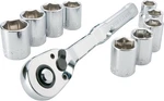 Craftsman Mechanics Tool Set, Metric, 3/8 Inch In, Full Polish Chrome. Fixed Price $42.62.