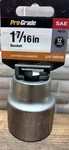 1-7/16" Pro-grade Standard Socket, 3/4" Drive, 12 Point, 16210, Sae, Cr-v, New. Fixed Price $15.99.