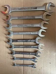 Craftsman Usa 9 Pc Double Open End Wrench Set Sae 1/4 -. Fixed Price $45.00.