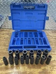 Cornwell Bluepower 15PC 1/2" Drive Metric Deep Socket Set, (CBPI3LM). Fixed Price $99.99.