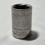 Craftsman Shallow Socket -G1- 44228 (reverse), 18MM, 1/2 Drive 6 Pt Usa. Fixed Price $13.99.