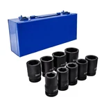 9PC 1" One Inch Drive Deep Big Size Air Black Impact Socket Wrench Tool Set. Fixed Price $59.99.