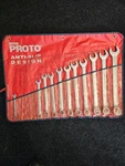 Proto Tools Usa, 15 Piece Sae Combination 12PT Wrench Set W/pouch, J1200FASD. Fixed Price $170.00.