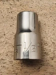 Craftsman Usa 1/2" Socket 12 Point Drive -v- 47502. Fixed Price $11.00.