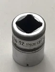 Snap-on Tools Usa FSM121 12MM 6PT Point 3/8" Drive Shallow Socket Black Band. Fixed Price $12.99.