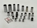 Lot Of Blackhawk 1/2 3/8 Drive Sockets, Deep Standard Metric Sae Made In Usa. Fixed Price $25.00.