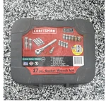 Craftsman 934871 17-PC Metric Socket Wrench Set 1/2" Drive Ratcheting Steel. Fixed Price $115.00.