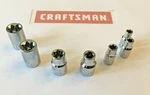 Craftsman Hand Tools 7 Pc External Torx Star Bit Socket Set 1/4" 3/8" Drive. Fixed Price $18.95.