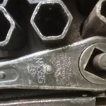 Rare Antique Billings & Spencer Ratchet Socket Wrench Set - Original Wood Box. Fixed Price $110.00.