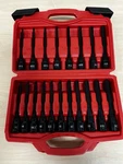 19 Piece Hex Bit Socket Set Sae & Metric 3/8 Drive Long Allen W/ Case. Fixed Price $23.00.