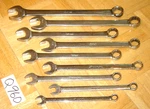 Snap-on Tools Piece Sae Combination Wrench Set OEX709B 3/8 7/8. Fixed Price $240.00.