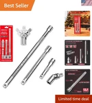 Professional 3/8" Drive Socket Extension Bars Anti-slip Grip & Joint. Fixed Price $17.09.