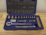 Williams 50663 3/8" Drive Sae Socket Set With Ratchet, Case. Fixed Price $43.00.