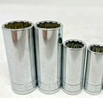 Sk Sae Deep Socket Set 3/8" Drive 4 Pc 12PT Usa Made S-k Hand Tool Nos. Fixed Price $29.89.