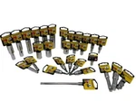 Stanley 29 Pc Standard & Deep Socket Sae Set 6 12 Point, 1/2", 3/8", 1/4" Dr. Fixed Price $29.95.