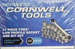 New Cornwell Tools VMLPBST27CQ 27PC Torx Low Profile Socket & Bit Set Free Ship. Fixed Price $80.00.