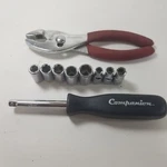 Companion Socket Set 1/4'' Pliers & Drivers. Fixed Price $24.99.