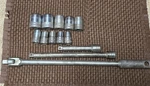 Sk 13 Piece Socket Set 1/2" Drive Knurled Breaker Bar Ext S-k Sherman Klove Usa. Fixed Price $30.00.