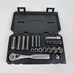Vintage Craftsman 22 Piece 1/4 -3/4 Sae Socket Set 34788 & 3/8 Drive. Fixed Price $39.95.