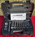 Rare Nos Sears Craftsman Industrial Usa 1/2 Mechanics 26PC Set Deep & Std 24841. Fixed Price $459.95.