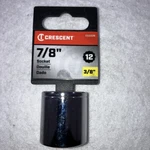 Crescent CDS33N Sae 3/8 Drive 7/8 12 Point Chrome Shallow Socket Lifetime. Fixed Price $8.68.