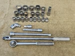 Kal Ratchet Socket Extension Set 1/2" Drive 1-1/4 1/8 1/16 1" 7/8 5/8 19/32 3/8". Fixed Price $61.99.