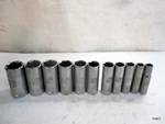Craftsman Tools Set Of 11 Easy Read 6 Point 3/8 Deep Drive See Description. Fixed Price $83.00.