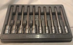 Snap-on Tools 210EFTXL 10PC Long Torx Bit Socket Set. Fixed Price $300.00.