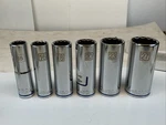 Kobalt 6PC 1/2 Drive Deep 12PT Metric SOCKETS-15, 16, 18, 20, 23, 27MM Unused. Fixed Price $24.00.