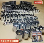 Craftsman 156 Pc 1/4 3/8 1/2 Dr Sae Metric Mm 6PT 12PT Wrench Socket Set 164 118. Fixed Price $138.00.