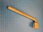 Vintage Lug Nut Wrench Hexagonal Socket Tool Heavy Duty L-shape 9 Inch Steel. Fixed Price $14.99.