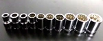 New Craftsman 10 Pc 1/4" Std. 12PT Sae Socket Set, 3/16-9/16" Chrome, Shallow. Fixed Price $20.69.