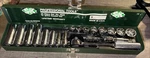 Sk Dresser Tools Usa S-k Beautiful Chrome 20PC 3/8" Socket Set Nos Deep Mid 4520. Fixed Price $189.00.
