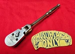 Snap On Tool 1/4 Drive Flex Head Inch Length Chrome Handle Ratchet #TF936. Fixed Price $79.95.