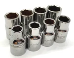 Matco Tools 10MM 18MM Metric Shallow 1/2" Drive Socket Set Lot 6-POINT Chrome. Fixed Price $135.00.