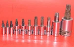 Snap-on 11PC 1/4 + 3/8 1/2" T10 T60 Torx Star Driver Bit Socket Set. Fixed Price $145.95.