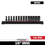 Milwaukee 49-66-7008 14PC Shockwave Imp 3/8DR Metric Deep 6PT Set Usa Dealer. Fixed Price $65.77.