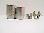 Lot Of 5 Proto 3 SOCKETS/1 Crows Feet & Lock Nut Usa Mechanics Tools. Fixed Price $34.95.