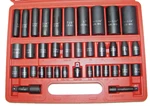 38 Pc Deep & Shallow Impact Socket Sae 3/8" 1/2" Drive Duometric Cmt. Fixed Price $72.99.
