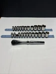Craftsman 3/8-IN Drive Standard (sae) & Metric Socket 23 Pc Sets W/rachet Read. Fixed Price $41.35.