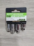 Pittsburgh Piece High Visibility Socket Adapter Set 1/4", 3/8", 1/2" 67925. Fixed Price $14.59.