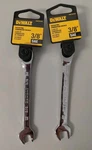 2 Dewalt Ratcheting Combination Wrenches 3/8" Sae. Fixed Price $23.00.